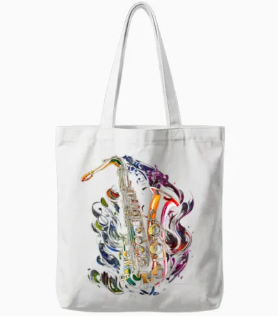 Saxophon Musiker Saxophon Geschenk Tote Bags - White