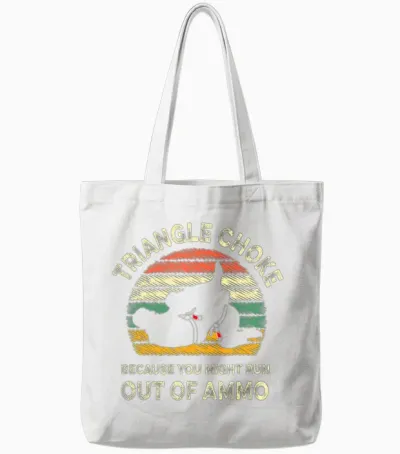 Jiu Jitsu Retro Vintage Triangle Choke Bjj Mma Tote Bags - White