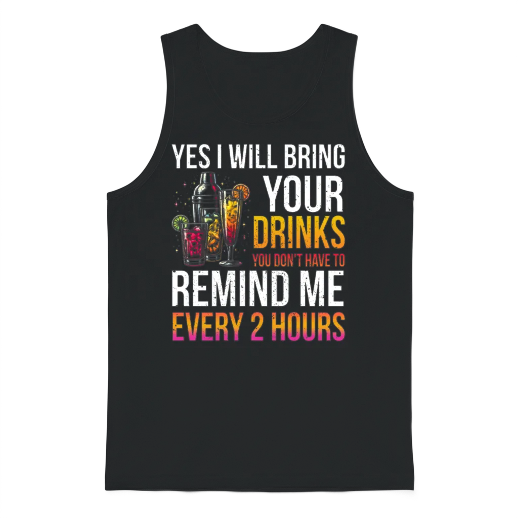 Bartender Funny Bartending Unisex Tank Top - Black