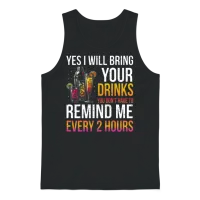 Bartender Funny Bartending Unisex Tank Top - Black – 1
