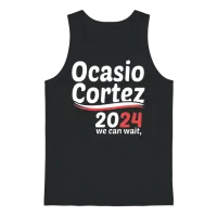 Ocasio Cortez 2024 Unisex Tank Top - Black – 1