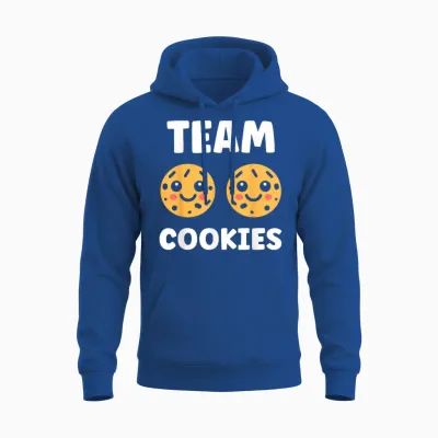 Food Quote Humour Cookie Team Cookies T-Shirt, Black, S Unisex Hoodie - Royal