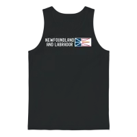 Newfoundland and Labrador Flag | Canada Provinces Unisex Tank Top - Black – 1
