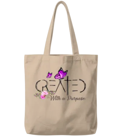 Created with a Purpose Tote Bags - Natural