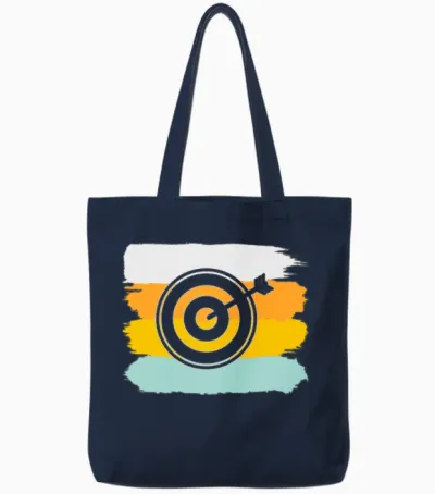 Darts Retro Tote Bags - Navy