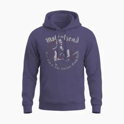 Motörhead Iron Fist Lemmy Lordes Unisex Hoodie - Heather Sport Dark Navy
