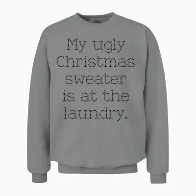 Funny Christmas Unisex Sweatshirt - Sport Grey