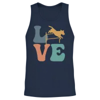 Dog Agility Dog Training Trainer Unisex Tank Top - Navy – 2