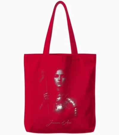 Jeanne D'arc Guerrier Médiéval Héros Français Tote Bags - Red
