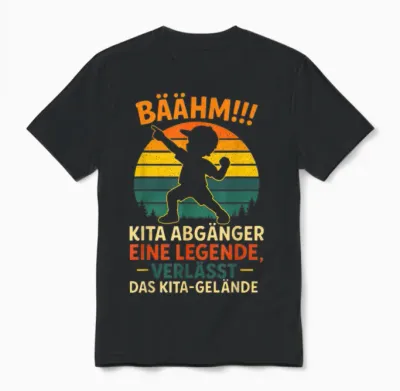 Bäähm!!! Kita Abgänger Eine Legende, Verlässt Unisex T-Shirt - Black