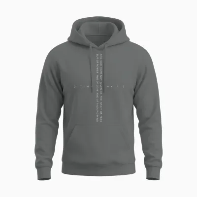 2nd Timothy 1:7 Unisex Hoodie - Graphite Heather
