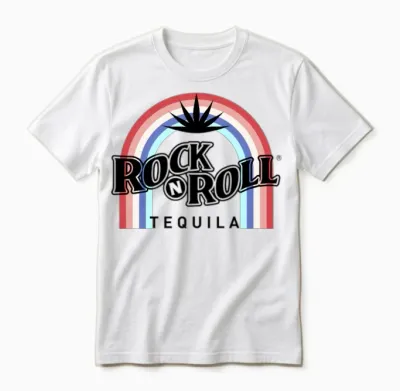 Rock N Roll Tequila Fifth Collection Unisex T-Shirt - White