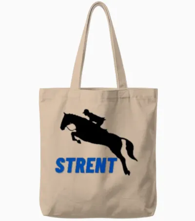 Design Logo Horse Tote Bags - Natural