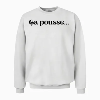 T-Shirt That Measures the Length of the Hair. Long Hair T-Shirt, White, S Unisex Sweatshirt - White