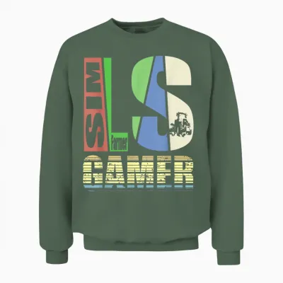 Bauernhof Pc Simulator Traktorfahrer Landwirt Unisex Sweatshirt - Military Green