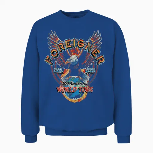 Ausländer-Tour Zum 50-Jährigen Jubiläum Unisex Sweatshirt - Royal