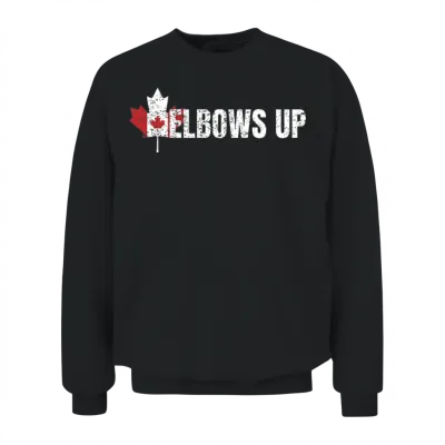 Elbows Up Canada Unisex Sweatshirt - Black