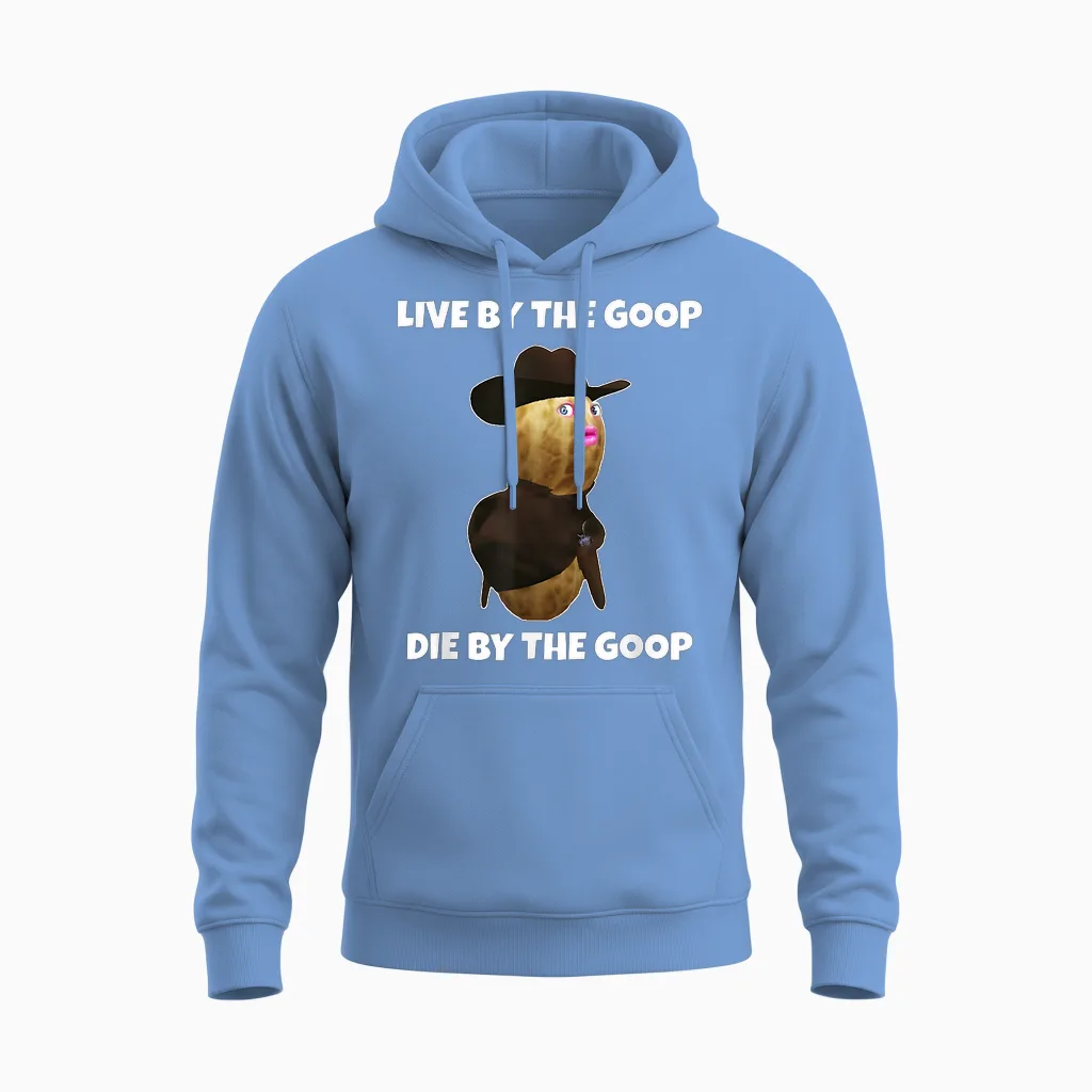The Burnt Peanut Bungulator Goop Goop Tees Unisex Hoodie in Carolina Blue