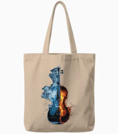 Violin Tote Bags - Natural