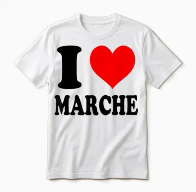 I Love Marche Italie Unisex T-Shirt - White
