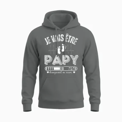 Je Vais être Papy En 2026 Annonce Grossesse Originale Unisex Hoodie - Graphite Heather