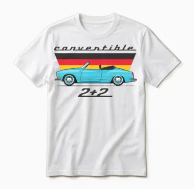 2 Plus 2 Olympic Blue Unisex T-Shirt - White