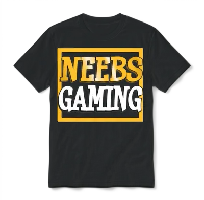 Neebs Gaming 2021 Logo Unisex T-Shirt - Black