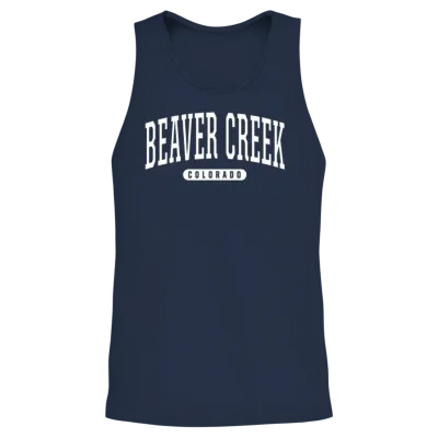 College Style Beaver Creek Colorado Unisex Tank Top - Navy