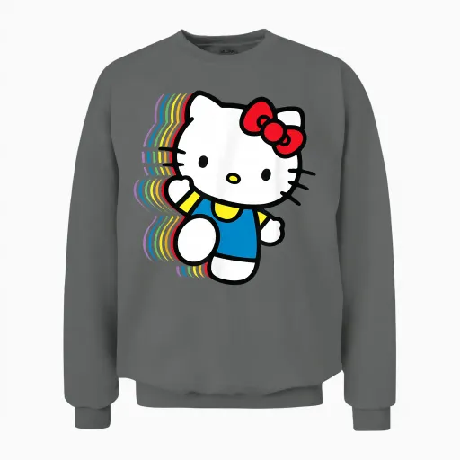 Hello Kitty Rainbow Unisex Sweatshirt - Graphite Heather