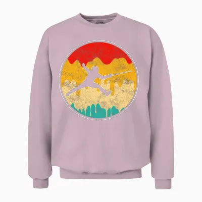 Fencing Retro Unisex Sweatshirt - Light Pink