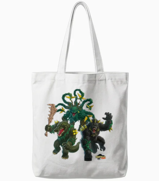 Schleich® Eldrador® Creatures Jungle Monster Tote Bags in White