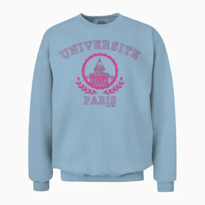 Paris Legacy Universite Excellence Unisex Sweatshirt - Light Blue