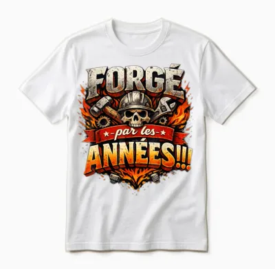 Cadeau Anniversaire Homme Original Forgé Par Les Années Unisex T-Shirt - White