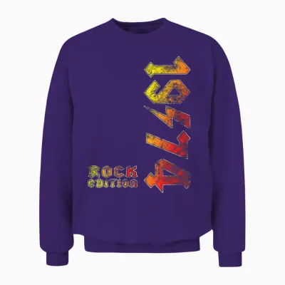 Geburtstag Rock Edition 1974 Unisex Sweatshirt - Purple