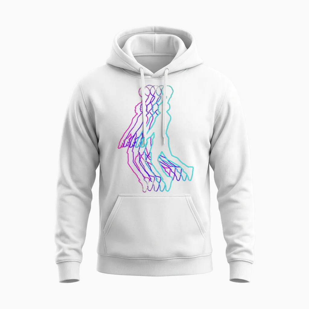 Basketball Tshirts for Men Kids Youth Player Slam Dunk Teens Unisex Hoodie in White