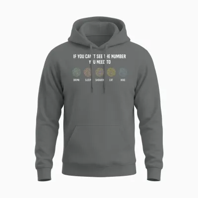 Ishihara Numbers - Hike Unisex Hoodie - Graphite Heather