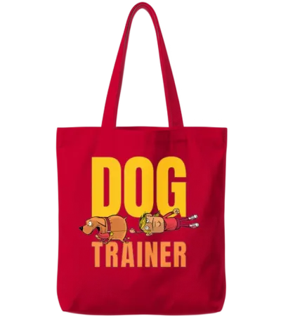 Dog Trainer Dog Trainers Agility Dogs and Dog Owne Tote Bags - Red