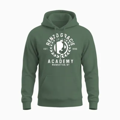 Renzo Gracie Jiu-Jitsu Unisex Hoodie - Military Green