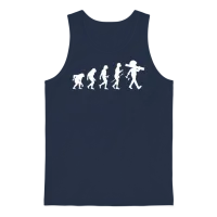 Engineer Evolution of Engineer Funny Engineering Unisex Tank Top - Navy – 1