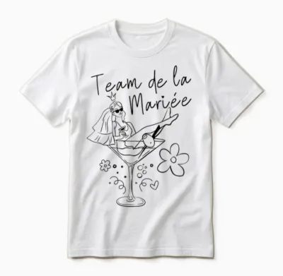 Bride Team Surprise for a Team Bride Unisex T-Shirt - White