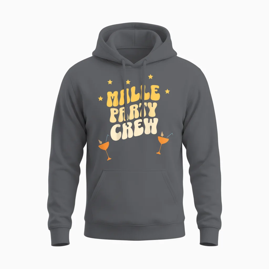 Malle Party Crew Urlaub Outfit Mallorca Unisex Hoodie in Charcoal