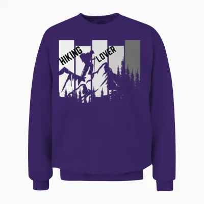 Hiking Lover Unisex Sweatshirt - Purple