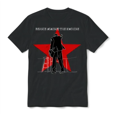 Bernie Against the Machine Unisex T-Shirt - Black