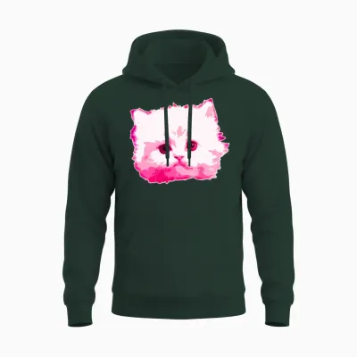 Cat Pink Unisex Hoodie - Forest
