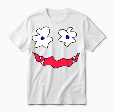 Funny Face Unisex T-Shirt - White