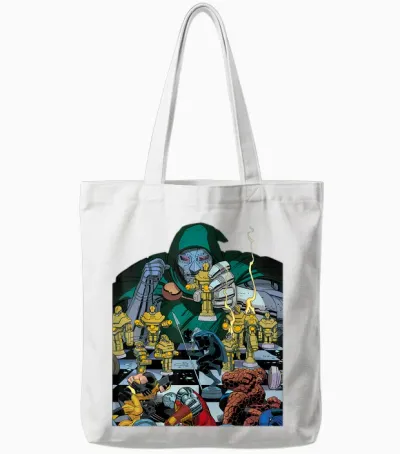 Marvel Doctor Doom Doomwar #3 Comic Cover Tote Bags - White