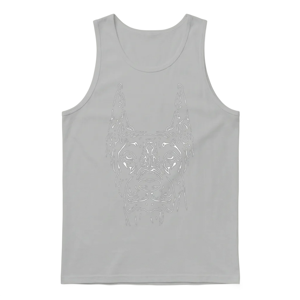Dog Portrait for Proud Dog Owners Unisex Tank Top - Ash