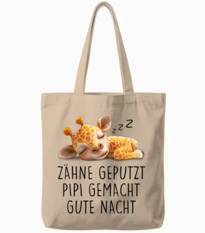Teeth, Pippi Made Good Night, Nightdress, Pyjamas, T-Shirt, White Tote Bags - Natural