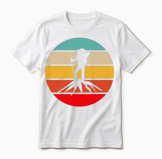 Hiking Retro & Outdoors Unisex T-Shirt in White