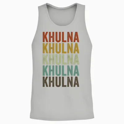 Khulna Bangladesh Retro Vintage Unisex Tank Top - Ash